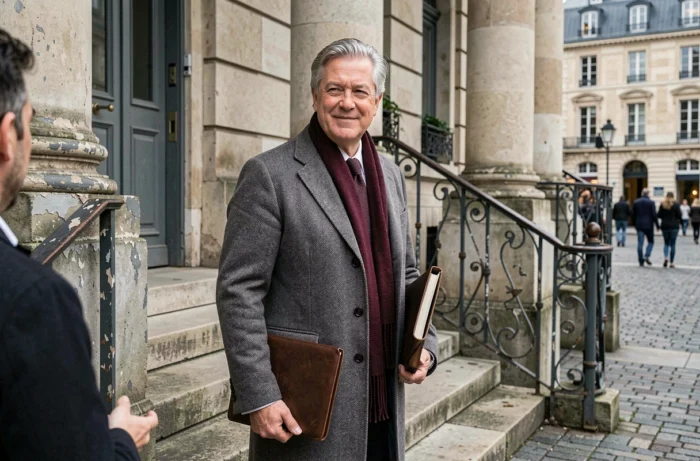 Thierry Cabane devant un bâtiment administratif français, illustrant son engagement dans la vie publique et institutionnelle